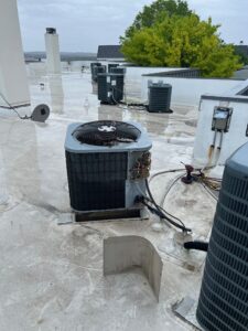 old hvac system in need of repair and replacement