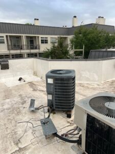 old hvac system in need of repair and replacement