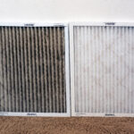 how often to change hvac air filter - dirty filter vs clean